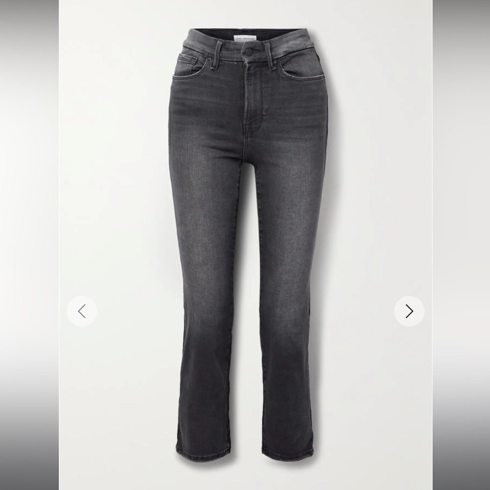 Good American Soft-Tech Slim Straight Jeans